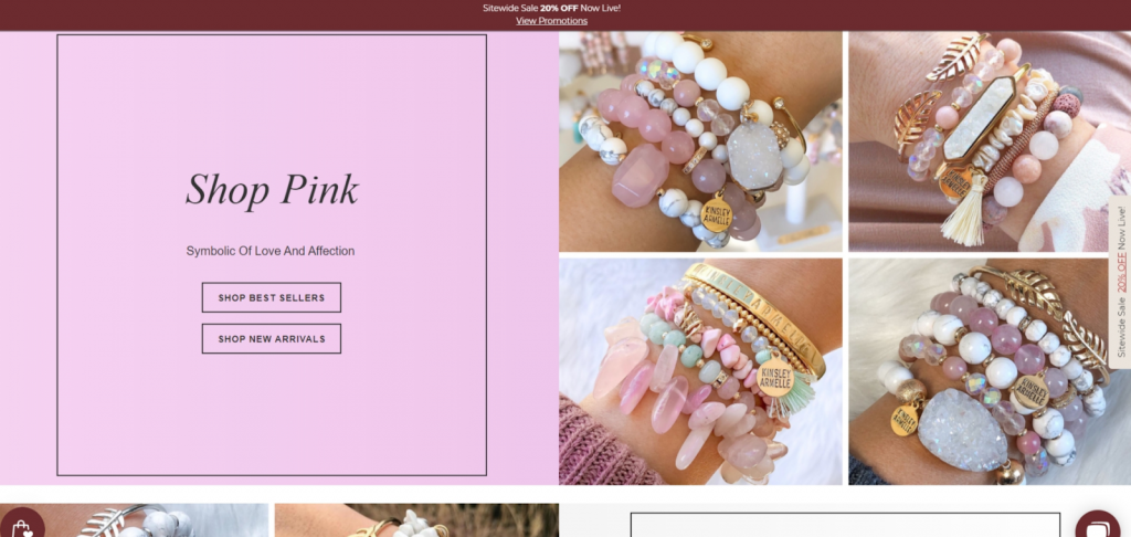 Kinsley Armelle website screenshot