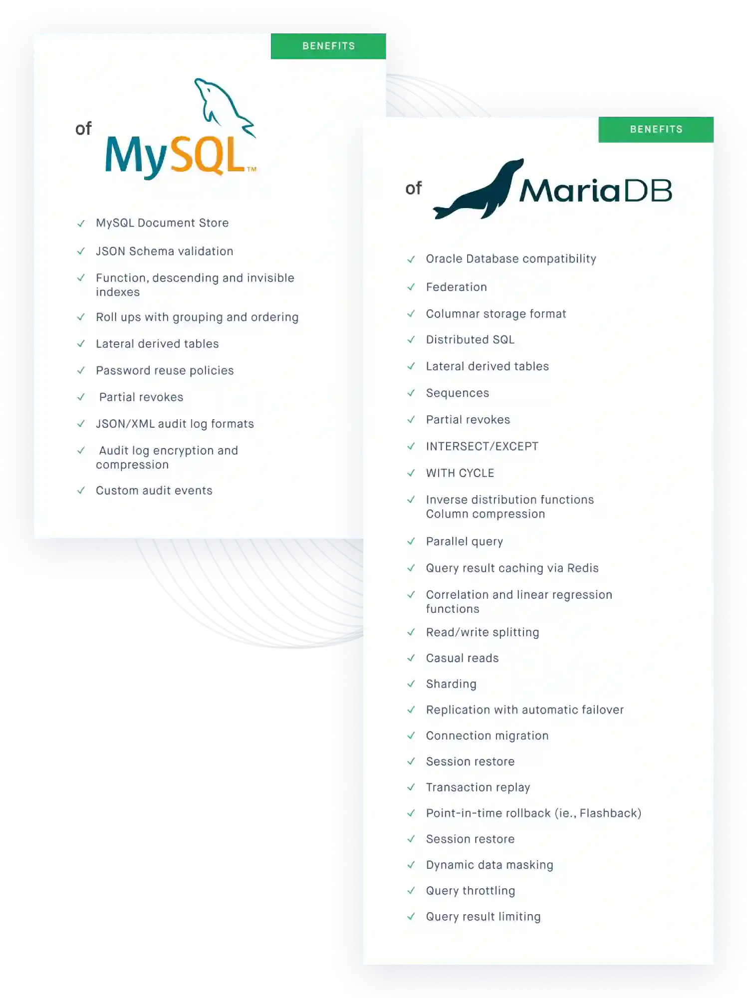 MySQL vs MariaDM